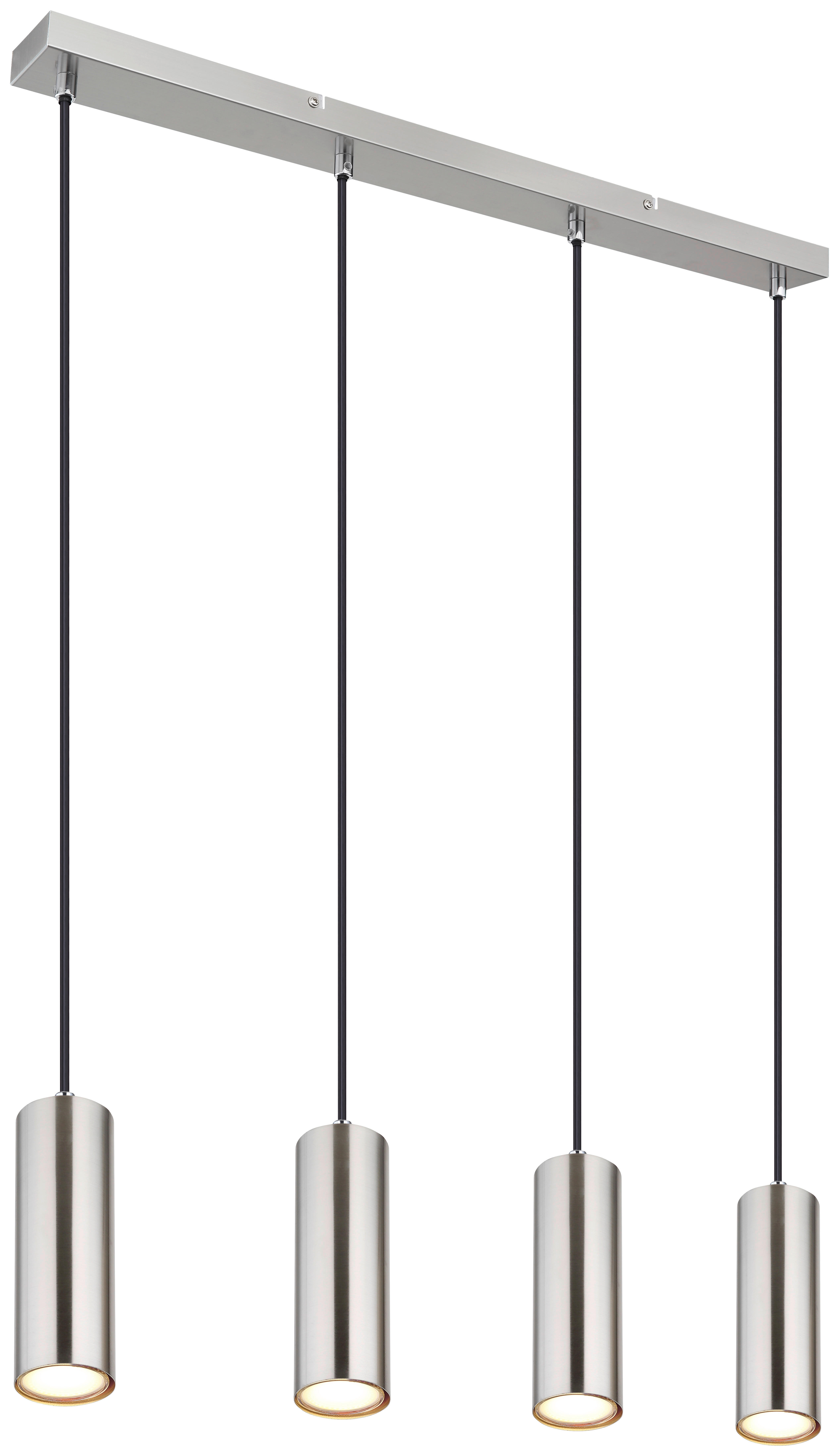 GLOBO LED-Pendelleuchte nickel matt Metall B/H/T: ca. 6x120x65 cm 4.0 Brennstellen ROBBY - nickel matt (6,00/120,00/65,00cm) - GLOBO