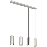 GLOBO LED-Pendelleuchte nickel matt Metall B/H/T: ca. 6x120x65 cm 4.0 Brennstellen ROBBY - nickel matt (6,00/120,00/65,00cm) - GLOBO