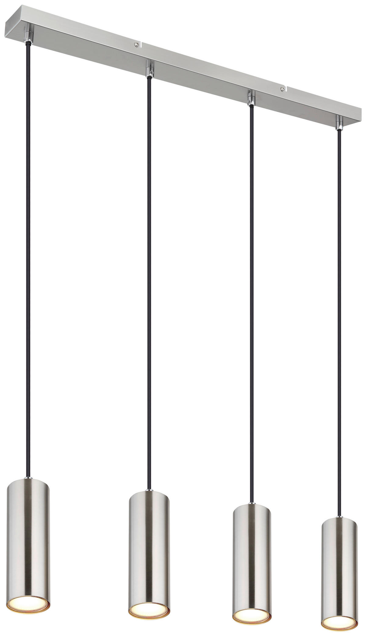GLOBO LED-Pendelleuchte nickel matt Metall B/H/T: ca. 6x120x65 cm 4.0 Brennstellen ROBBY - nickel matt (6,00/120,00/65,00cm) - GLOBO