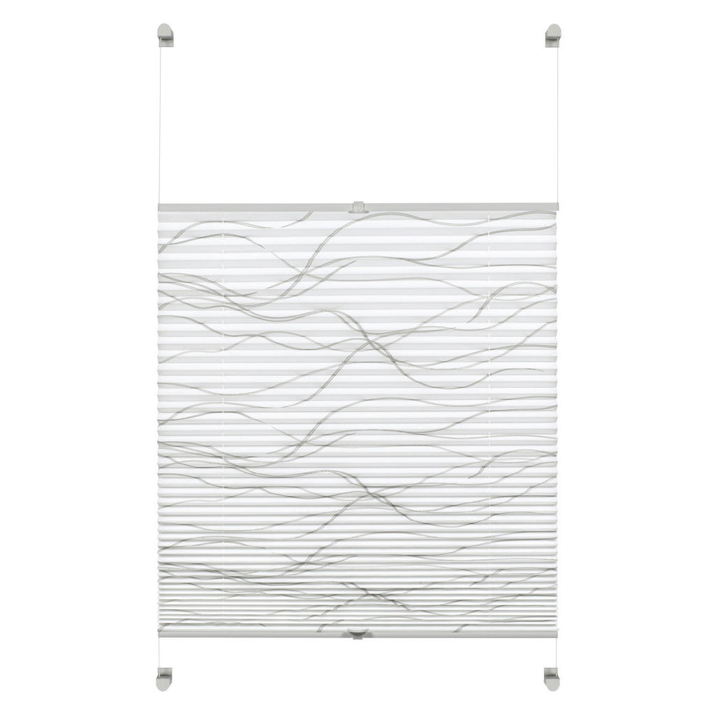 Thumbnail - Boviva Spannplissee Welle weiß B/L: ca. 50x130 cm