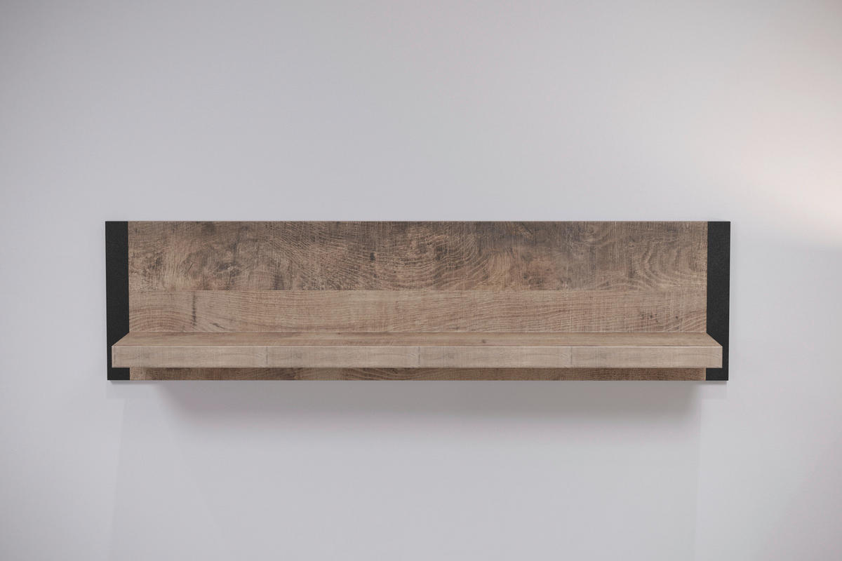 Wandboard Emile Eiche Tabak Nachbildung B/H/T: ca. 110x28x23 cm Emile - Eiche (110,00/28,00/23,00cm) - Trendteam