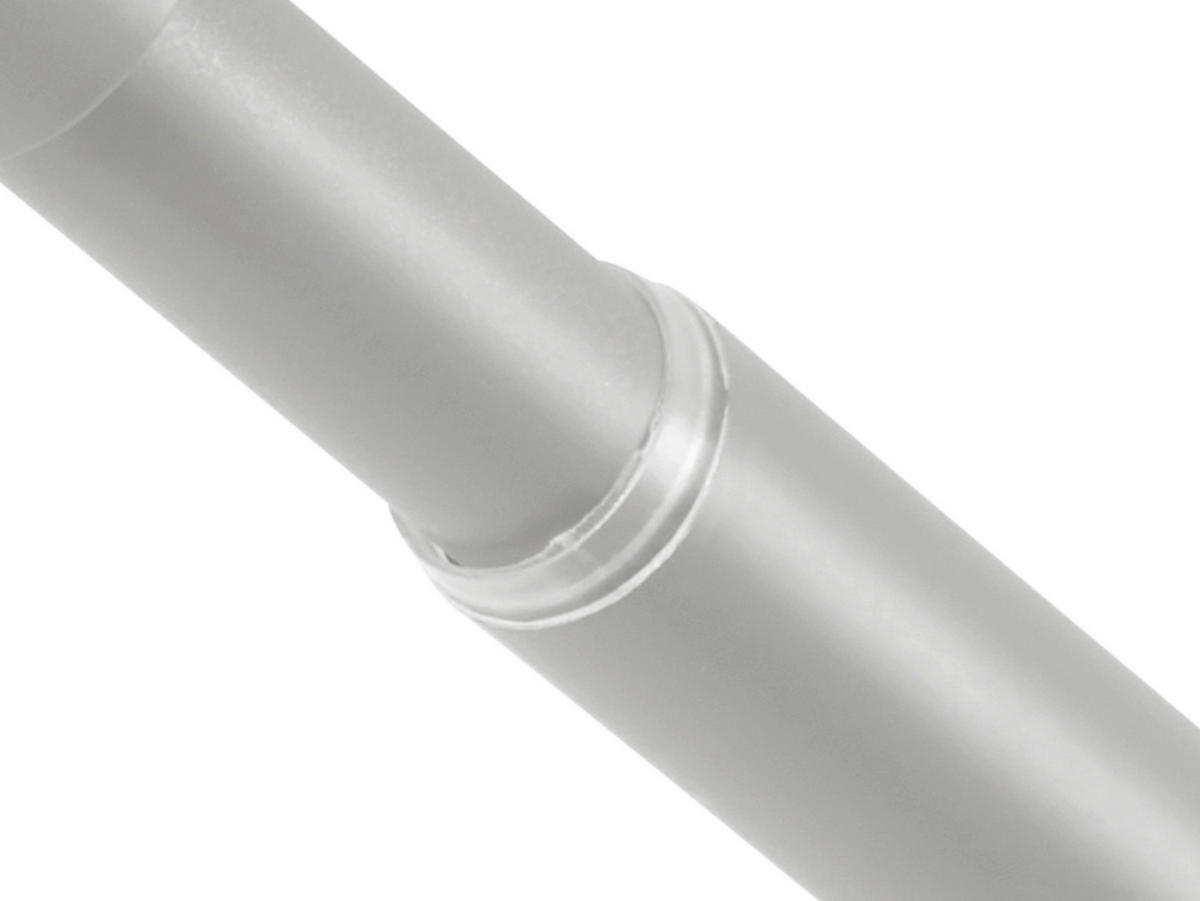 ondeco Stilgarnituren Cool-Gray Metall L: ca. 280 cm ausziehbar von ca. 160 bis 280 cm 1.0 Läufe Teleskopgarnitur_2in1 - Cool-Gray (280,00cm) - ondeco