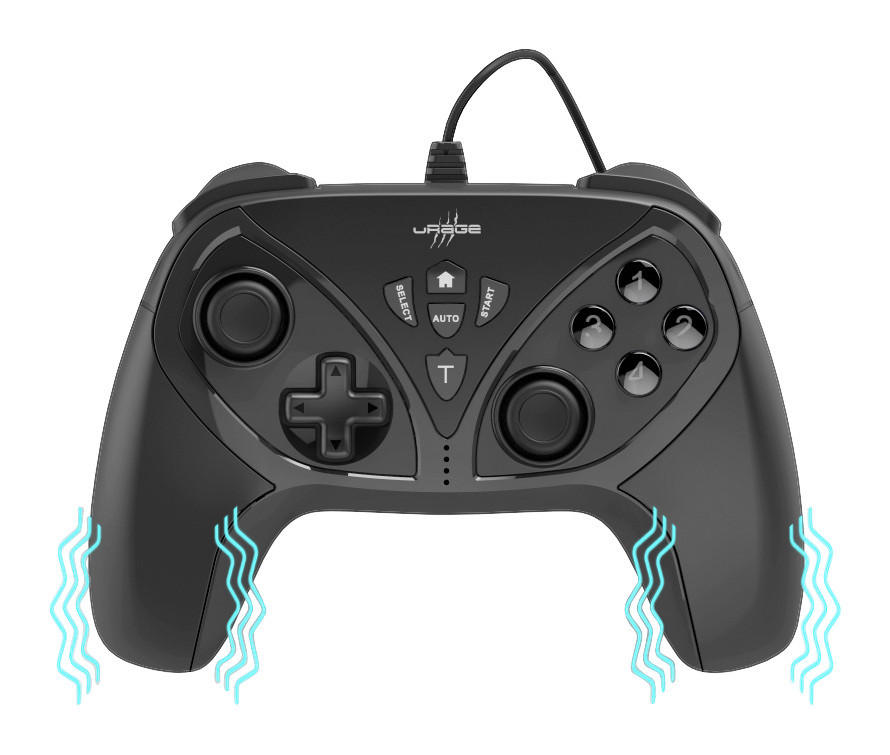 uRage Gamepad schwarz Gamepad_Vendetta_210_uRage - schwarz (17,60/14,20/6,70cm) - uRage