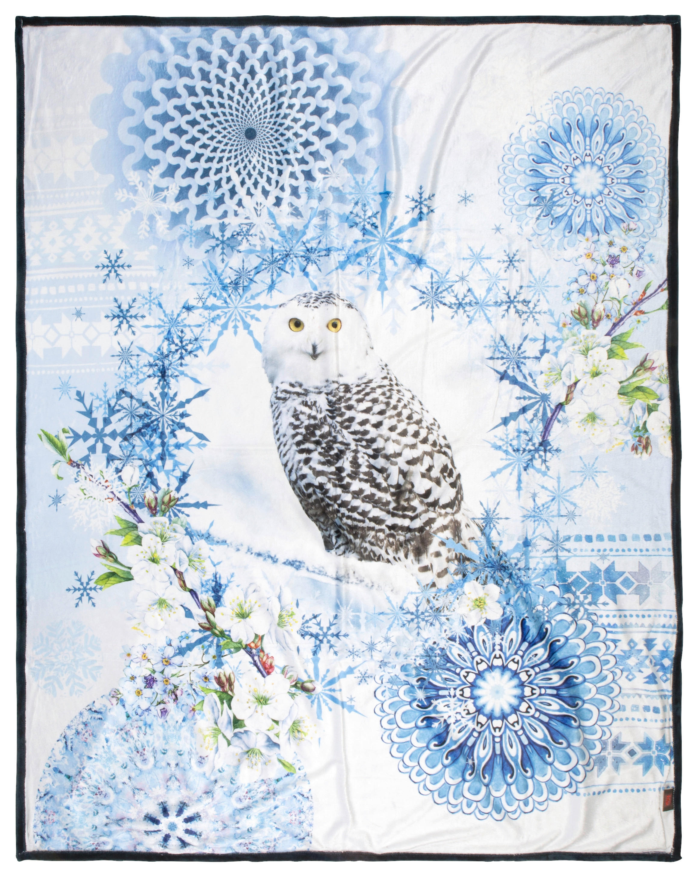 Wohndecke Phalini Polysamt Phalini - blau (130,00/160,00cm) - HIP