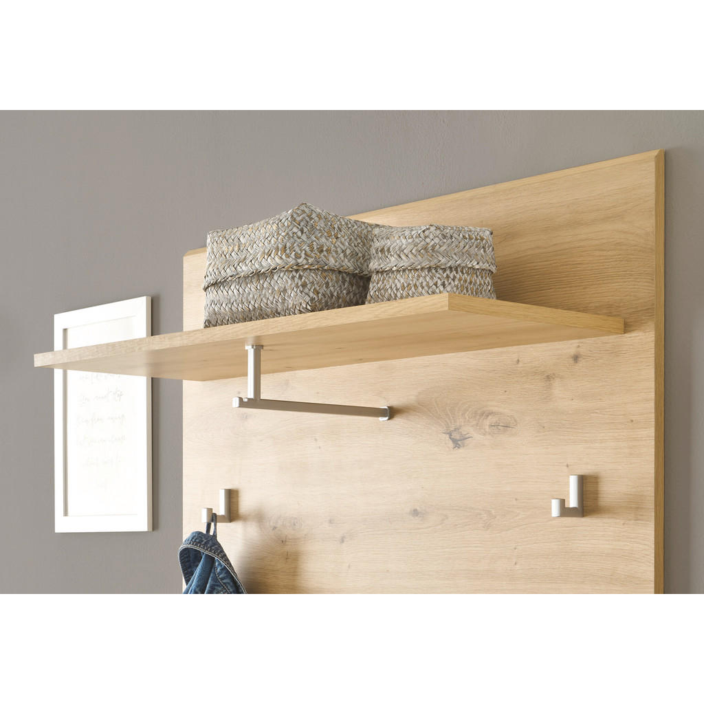 Thumbnail - Garderobenpaneel Nola Eiche Artisan Nachbildung B/H/T: ca. 80x75x28 cm