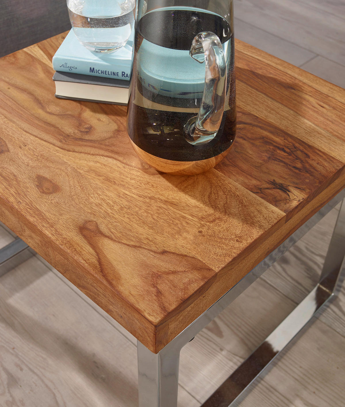 Beistelltisch rosenholz Holz B/H/T: ca. 45x40x45 cm Beistelltisch GUNA - rosenholz (45,00/40,00/45,00cm) - Wohnling