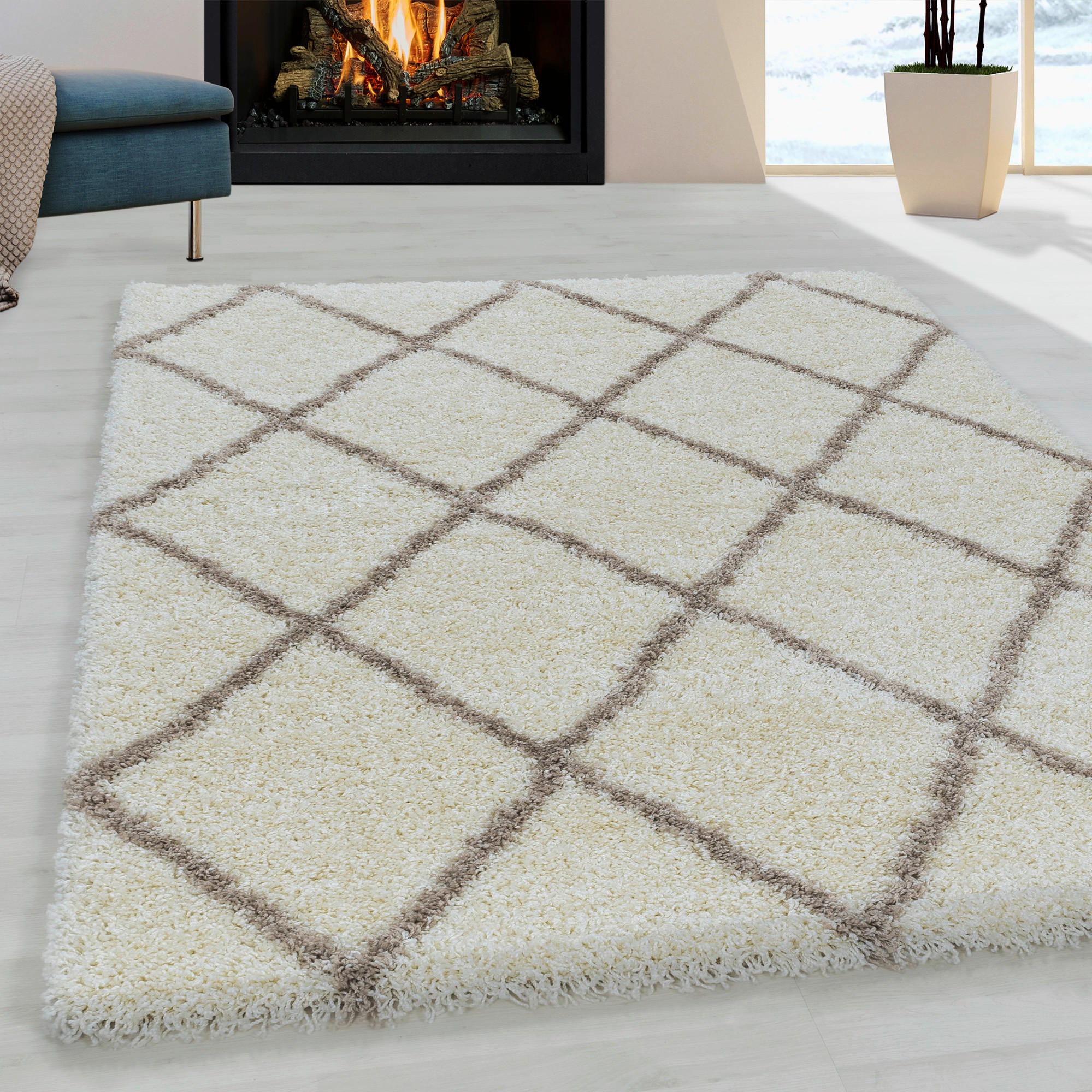Ayyildiz Teppich ALVOR creme B/L: ca. 60x110 cm ALVOR - creme (60,00/110,00cm) - Ayyildiz