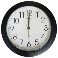 Mebus Wanduhr schwarz B/H/L: ca. 5x25,5x25,5 cm Wanduhr_Funk - schwarz (25,50/5,00/25,50cm) - Mebus