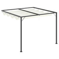 Outsunny Pergola cremeweiß Metall B/H/L: ca. 300x230x300 cm Pergola - cremeweiß (300,00/300,00/230,00cm) - Outsunny