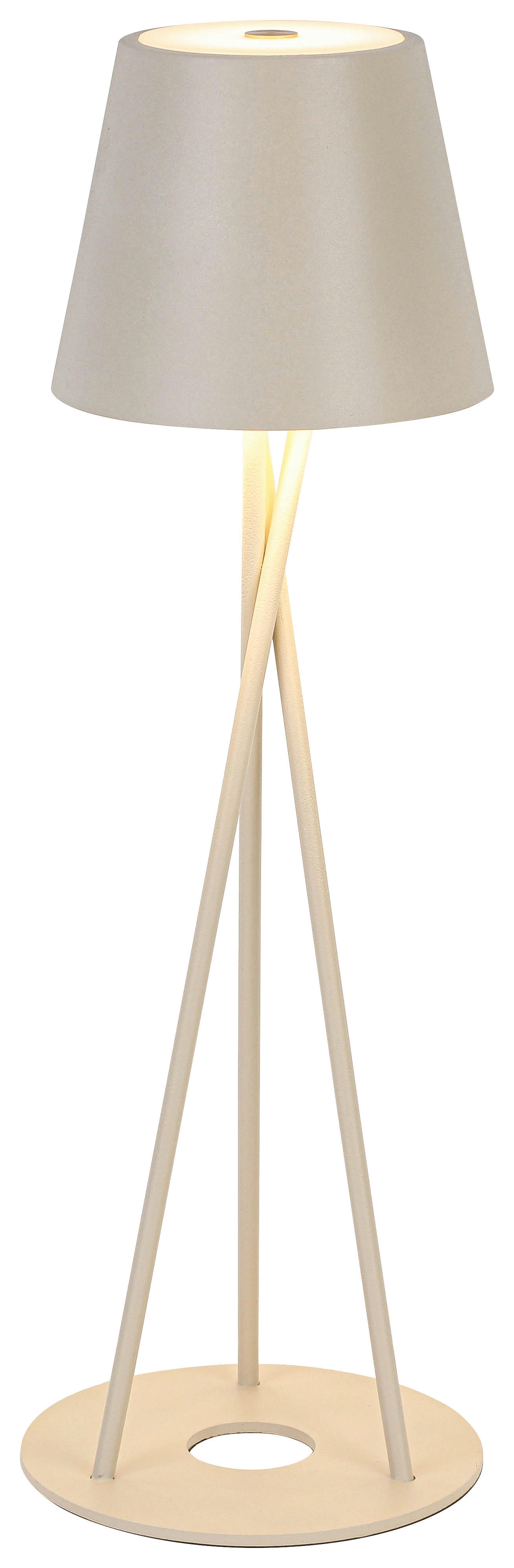 Tischleuchte sand H/D: ca. 36x11 cm Akku-Tischleuchte_Malmö sand - sand (11,00/36,00cm) - Nolo Lighting