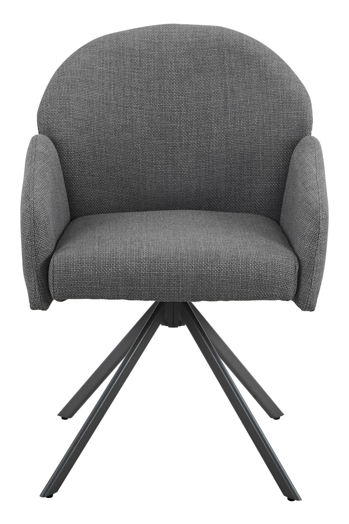 Drehstuhl Holly grau Microfaser Webstoff B/H/T: ca. 57x84x61 cm Holly - grau (57,00/84,00/61,00cm)