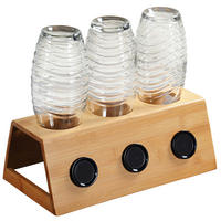 Kesper Flaschenhalter natur Bambus B/H/L: ca. 32x12x17,5 cm Flaschenhalter - natur (17,50/32,00/12,00cm) - Kesper