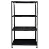 Schraubregal schwarz B/H/T: ca. 75x150x30 cm Schraubregal 150x75x30cm S - schwarz (75,00/150,00/30,00cm)