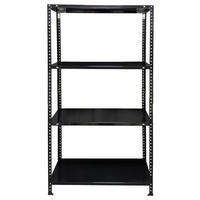 Schraubregal schwarz B/H/T: ca. 75x150x30 cm Schraubregal 150x75x30cm S - schwarz (75,00/150,00/30,00cm)