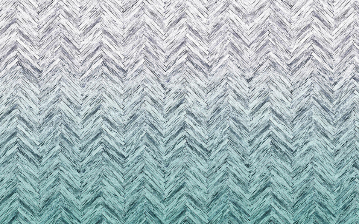 Komar Fototapete Herringbone Mint B/L: ca. 400x250 cm Herringbone Mint - (400,00/250,00cm) - Komar