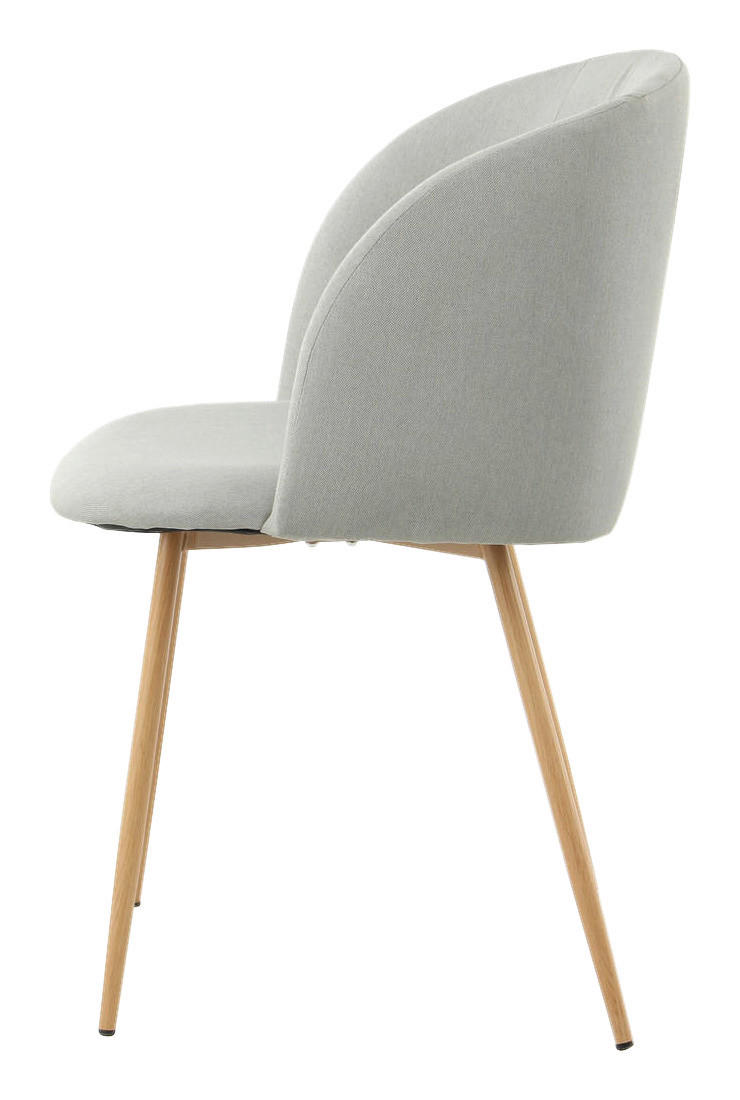 Stuhl Celina 200 2er grau Microfaser B/H/T: ca. 54x84x56 cm Celina 200 2er - Eiche/grau (54,00/84,00/56,00cm) - 360 Living