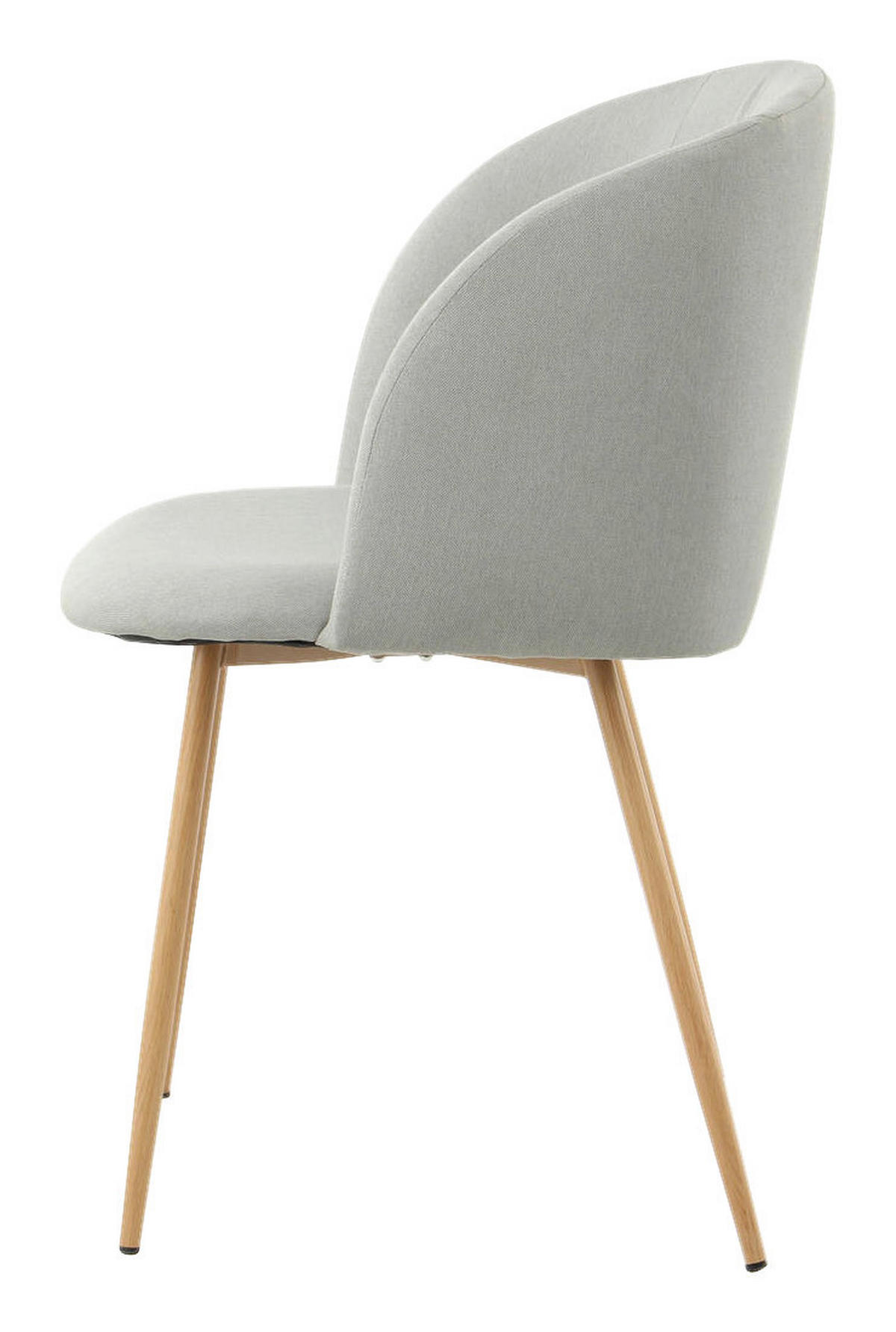 Stuhl Celina 200 2er grau Microfaser B/H/T: ca. 54x84x56 cm Celina 200 2er - Eiche/grau (54,00/84,00/56,00cm) - 360 Living