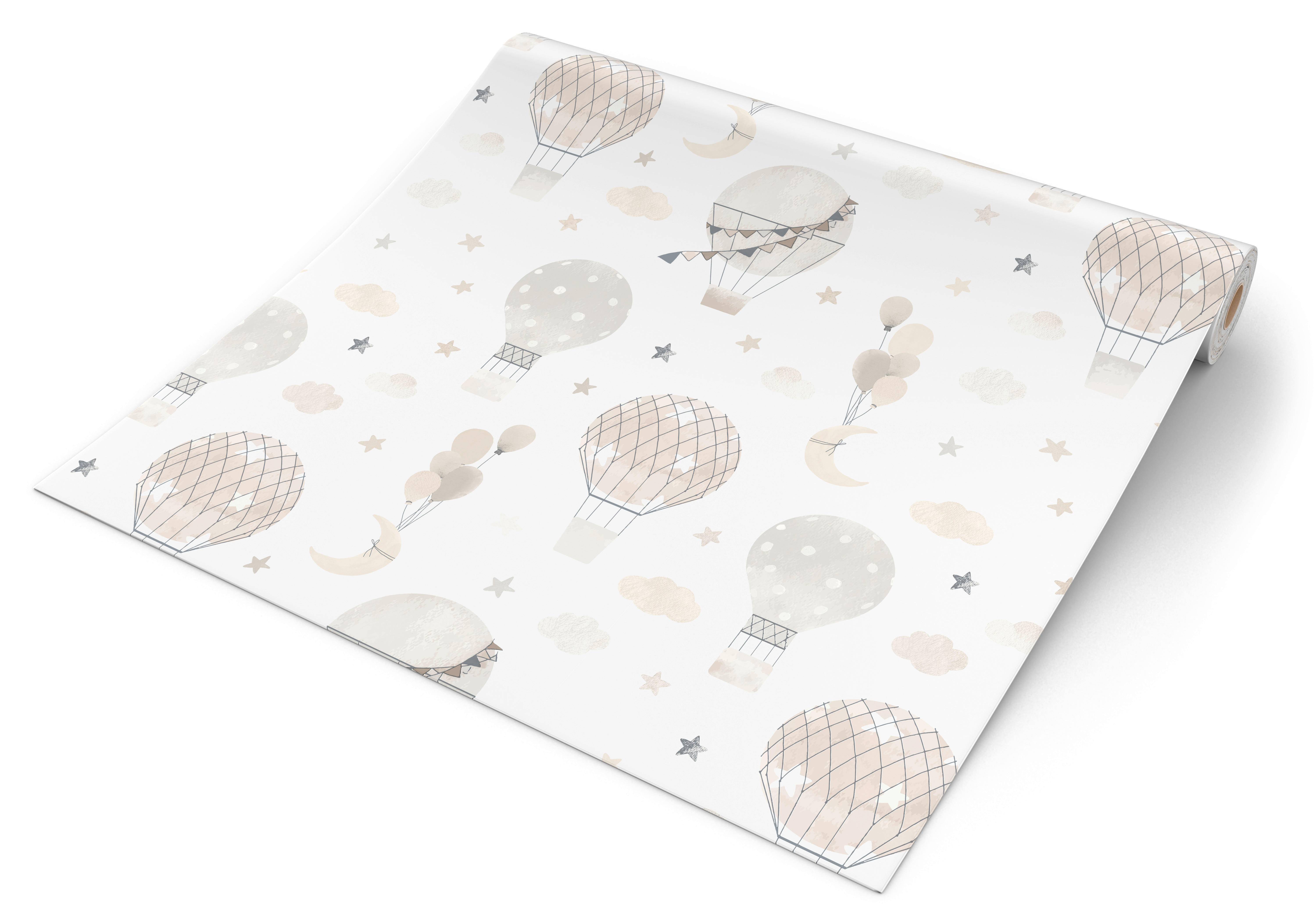 UGEPA Papiertapete Luftballons beige B/L: ca. 0,53x10 cm Papiertapete_B27007 - beige (0,53/10,00cm) - UGEPA