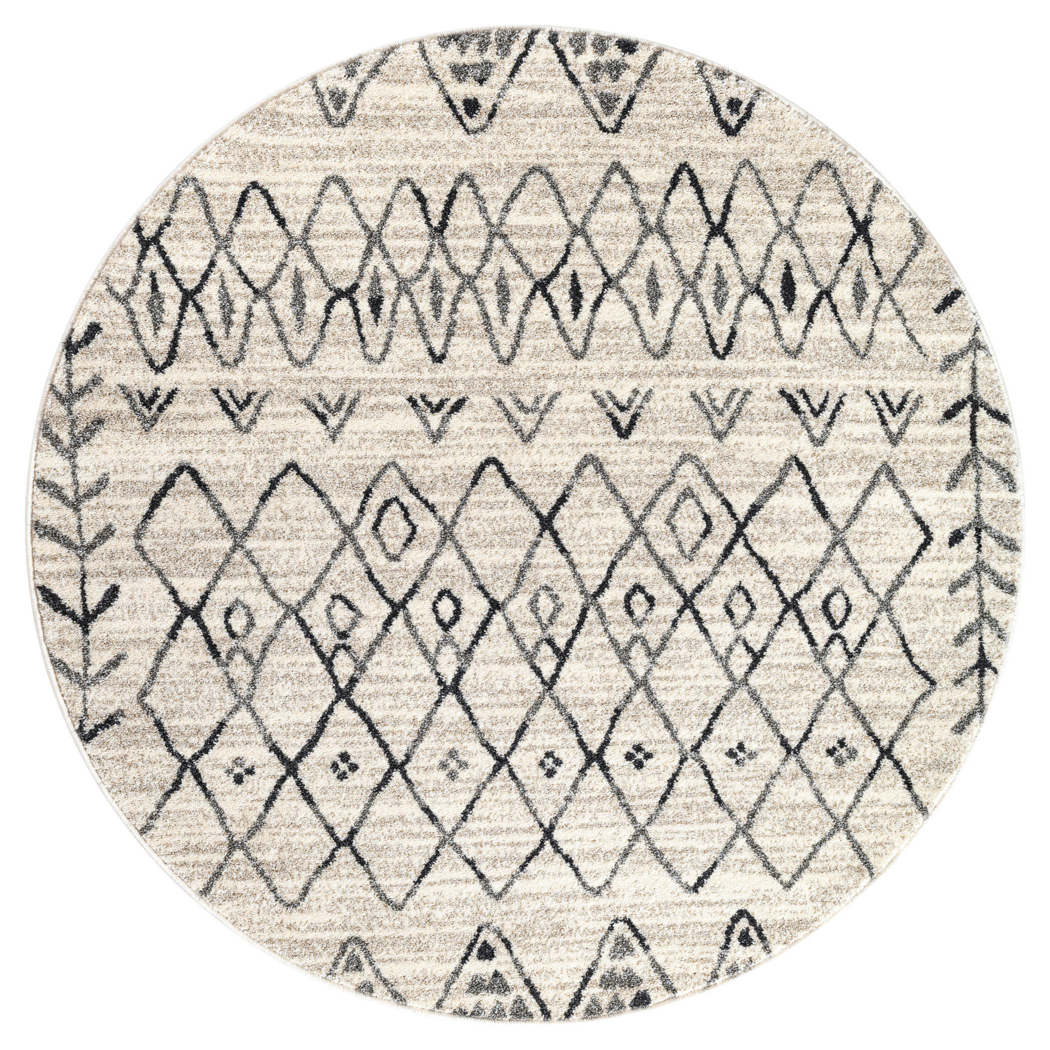 Sanat Teppich creme B/L: ca. 120x120 cm Teppich_Boho_8200_120x120 - creme (120,00/120,00cm) - Sanat