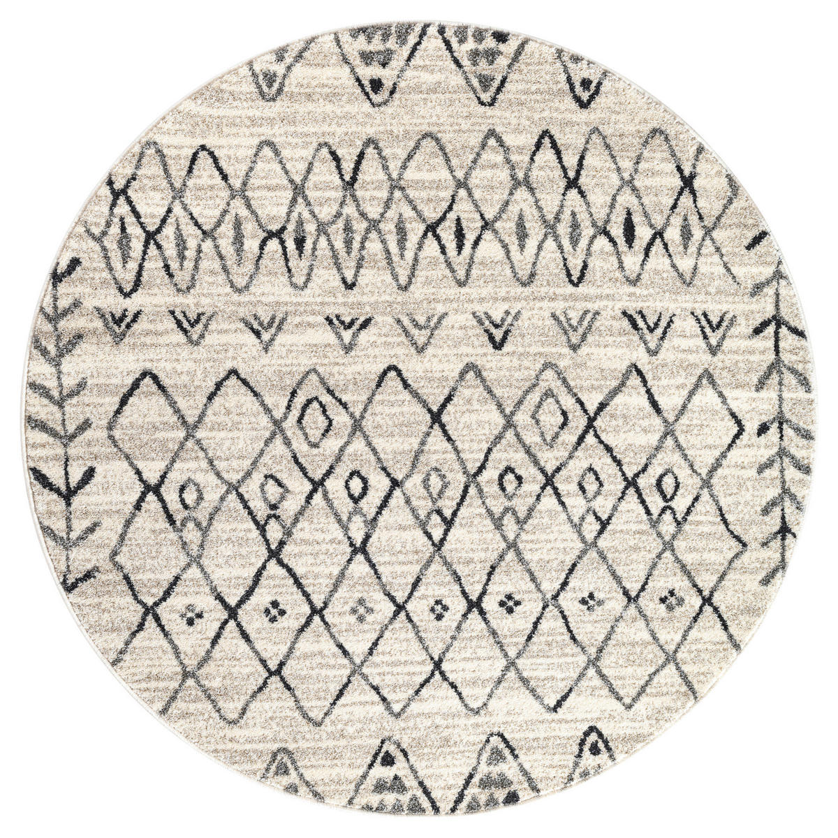 Sanat Teppich creme B/L: ca. 120x120 cm Teppich_Boho_8200_120x120 - creme (120,00/120,00cm) - Sanat