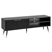 Lowboard schwarz B/H/T: ca. 150x51x39 cm TV & Lowboard - schwarz (150,00/51,00/39,00cm) - Wohnling