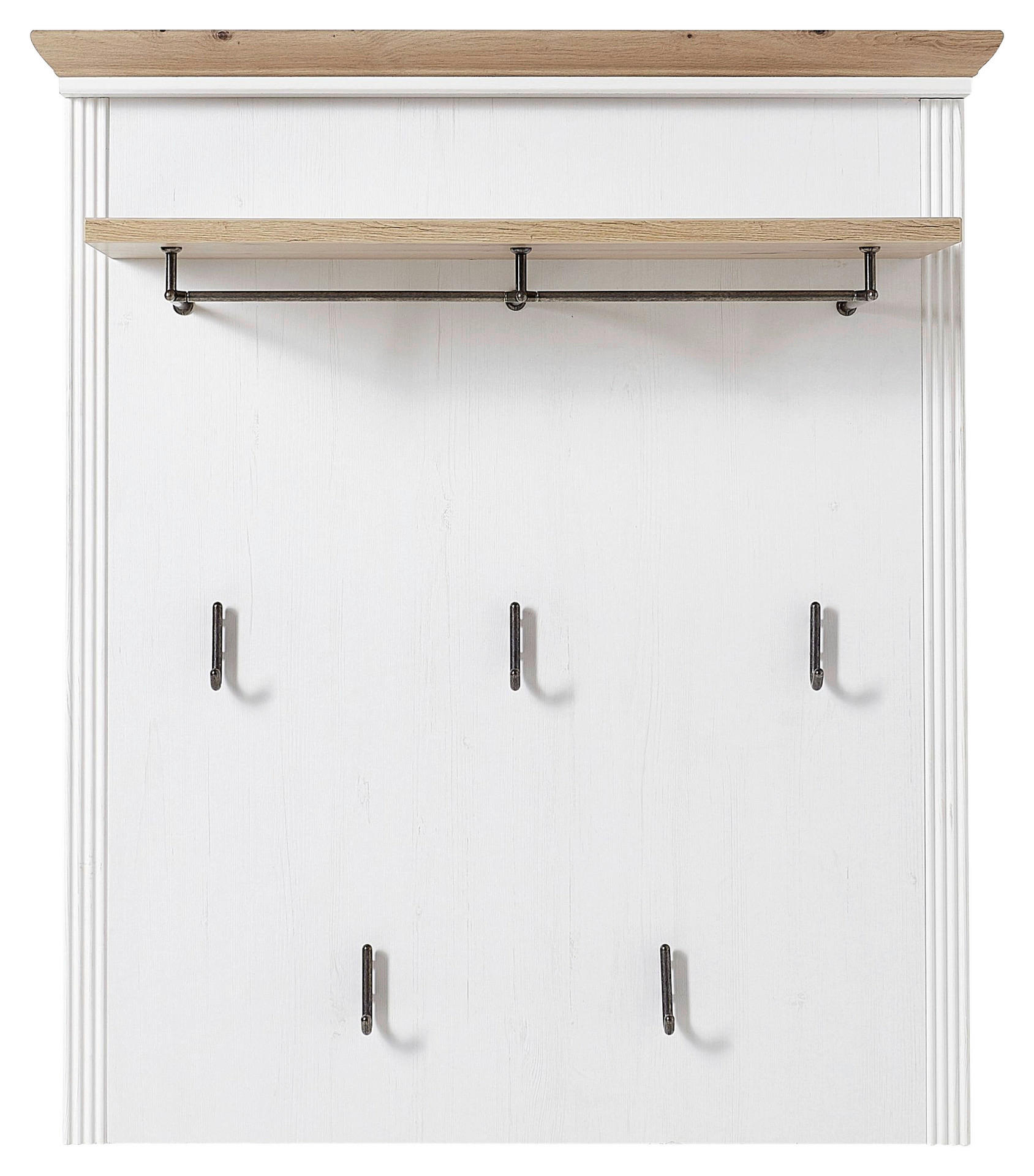 Garderobenpaneel Jasmin Pinie Nachbildung Eiche Artisan Nachbildung B/H/T: ca. 93x107x30 cm Jasmin - Eiche (93,00/107,00/30,00cm)