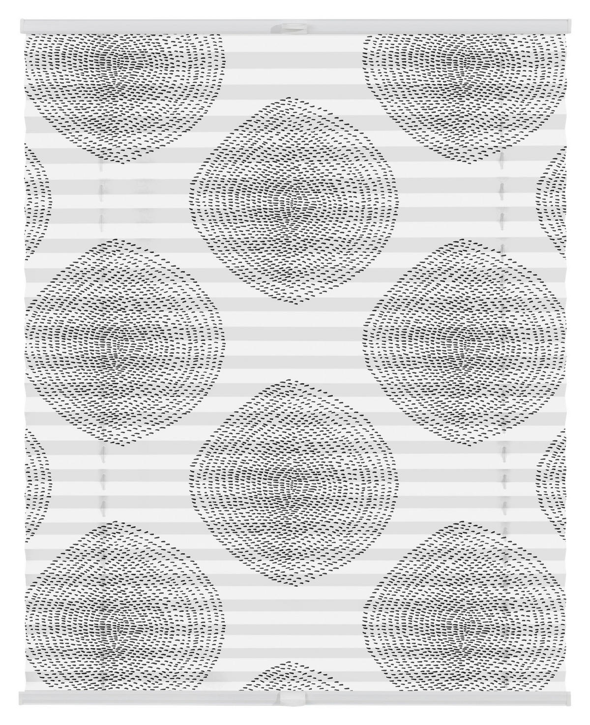 Spannplissee Stripy Boho Drop weiß B/L: ca. 45x130 cm Stripy Boho Drop - weiß (45,00/130,00cm) - LICHTBLICK