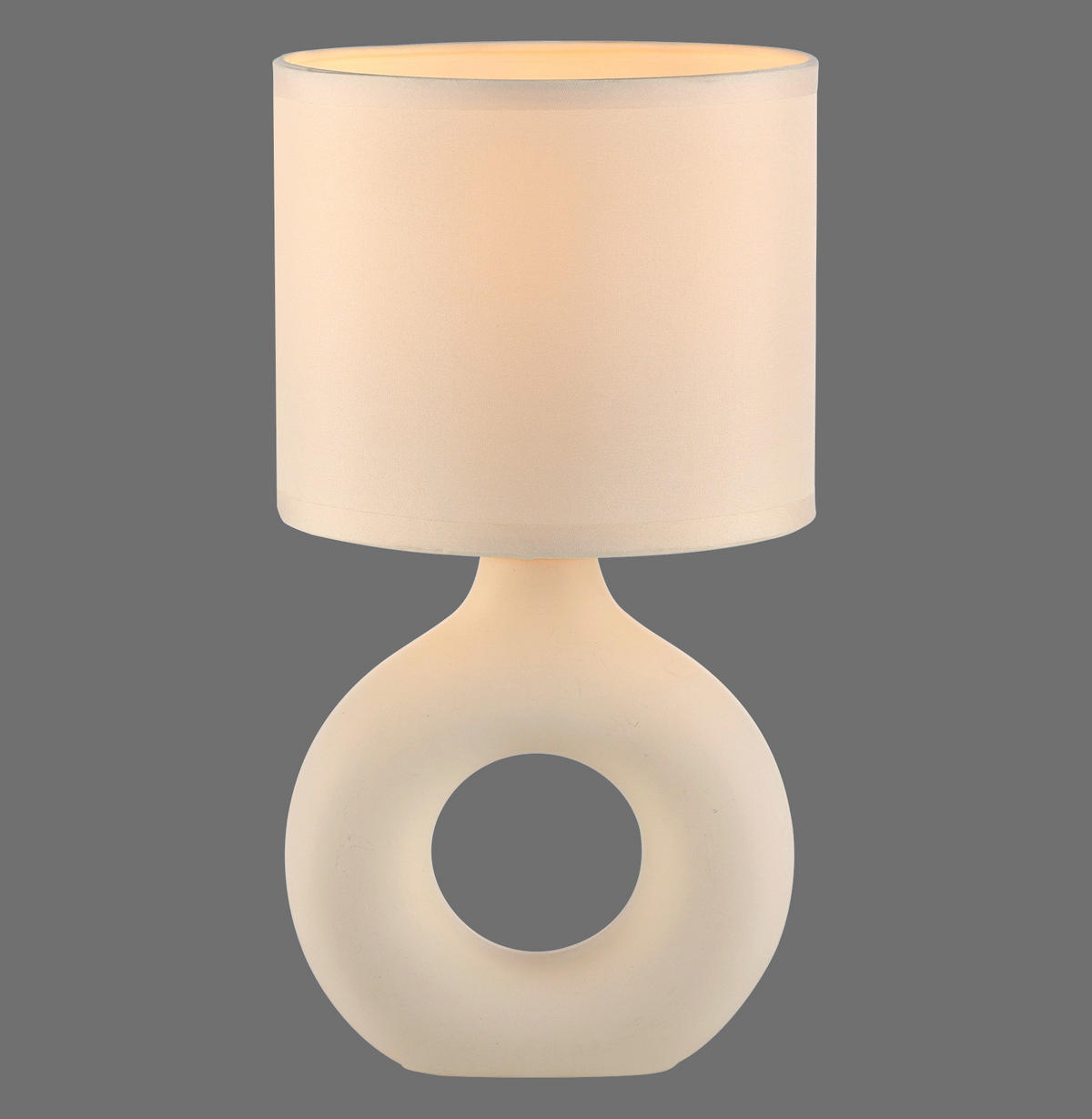 Just Light Tischleuchte beige Stoff Keramik H/L/D: ca. 30x16x16 cm null 1 Brennstellen Tischleuchte_Carara - beige (16,00/30,00cm) - Just Light