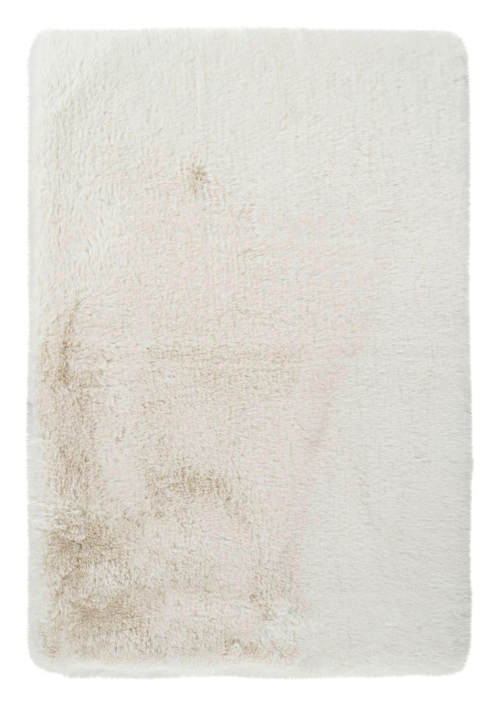 Kayoom Hochflorteppich Badematte Rabbit 625 weiß B/H/L: ca. 40x3,5x60 cm Badematte Rabbit 625 - weiß (60,00/40,00/3,50cm) - Kayoom
