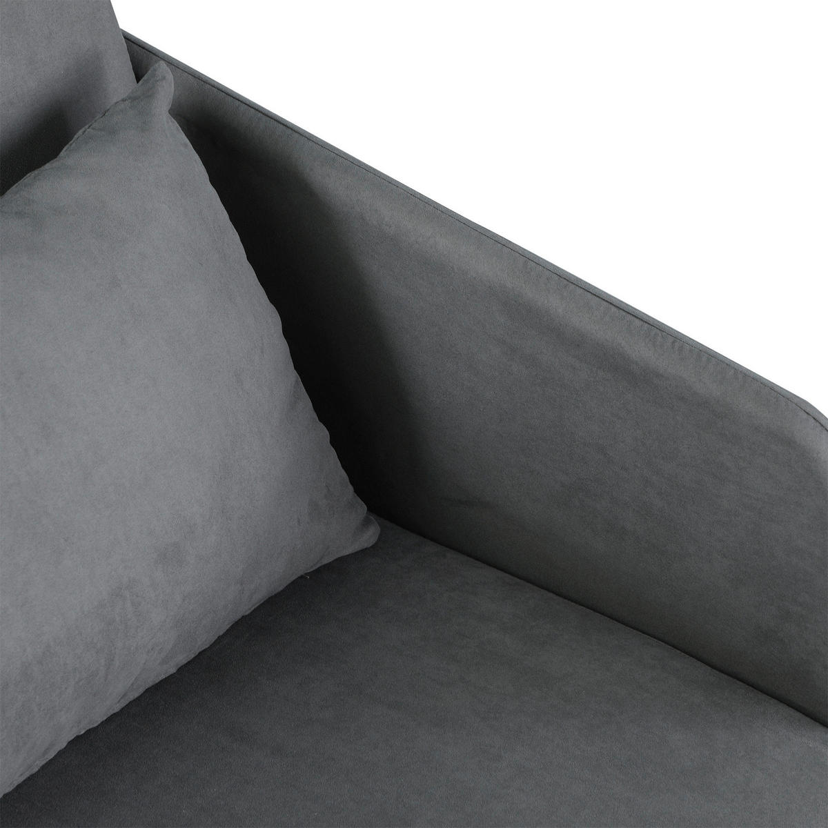Schlafsofa 833-036 grau B/H/T: ca. 70x77x76 cm 833-036 - grau (70,00/77,00/76,00cm) - HOMCOM