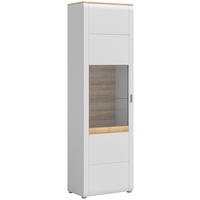 Vitrine ASHTON Ashgrey matt Nachbildung Rivera Eiche Nachbildung B/H/T: ca. 61x202x37 cm ASHTON - Rivera Eiche/Ashgrey (61,00/202,00/37,00cm) - xonox.home