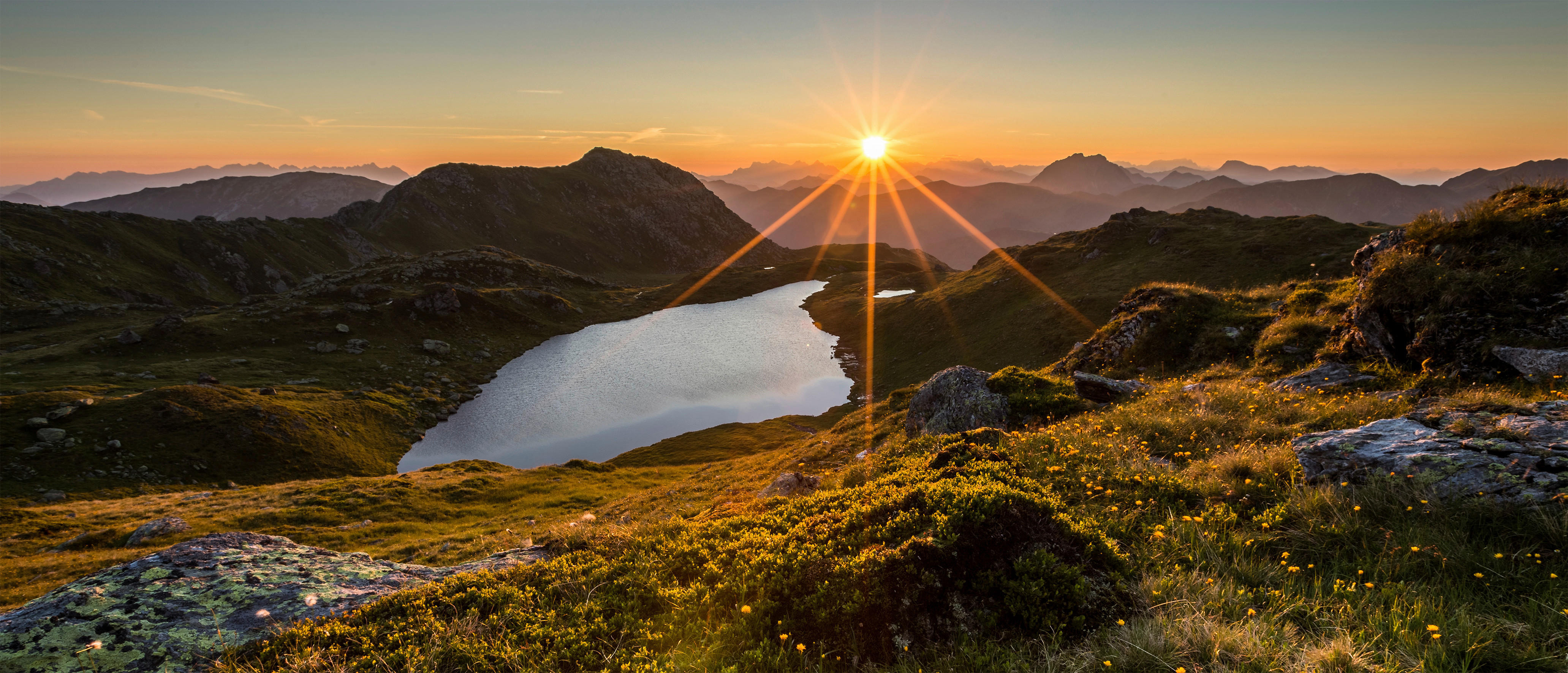 Bönninghoff Keilrahmenbild Berge B/H/L: ca. 60x2,3x140 cm günstig online kaufen