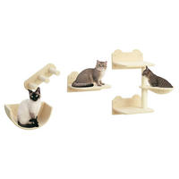 PawHut Katzen Kletterwand beige Polyester B/H/L: ca. 28x73x40 cm Katzen Kletterwand - beige (40,00/28,00/73,00cm) - PawHut