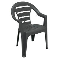 ProGarden Stapelstuhl Moyo anthrazit Kunststoff B/H/L: ca. 56x81x54 cm Moyo - anthrazit (54,00/56,00/81,00cm) - ProGarden