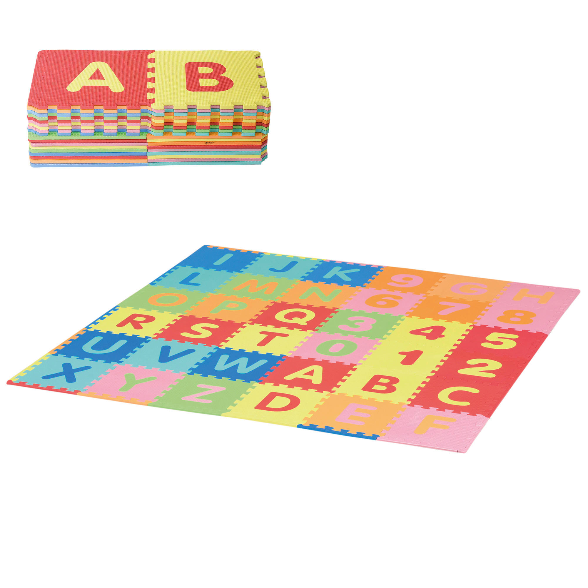 HOMCOM Puzzlematte bunt B/H/L: ca. 182,5x1x182,5 cm Puzzlematte - bunt (182,50/182,50/1,00cm) - HOMCOM