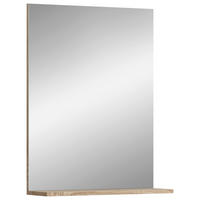 Badspiegel Lambada Eiche Sonoma Nachbildung weiß Hochglanz B/H/T: ca. 60x79x18 cm Lambada - Eiche/weiß (60,00/79,00/18,00cm) - xonox.home
