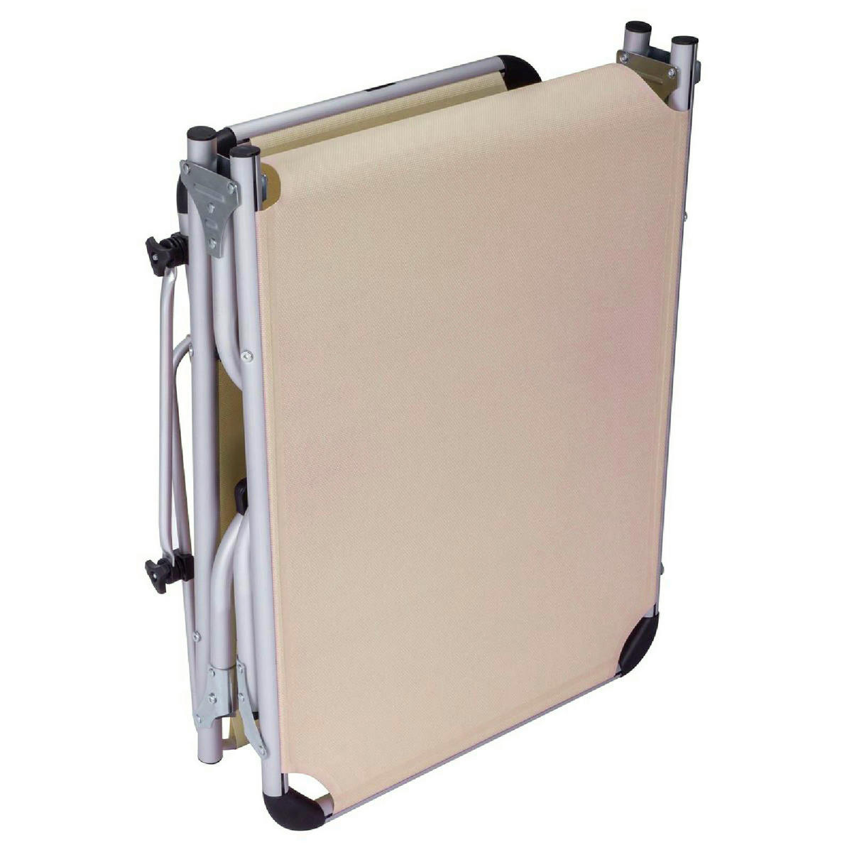 VCM Sonnenliege beige Textilene B/H/L: ca. 57x30x187 cm Sonnenliege - beige (187,00/57,00/30,00cm) - VCM