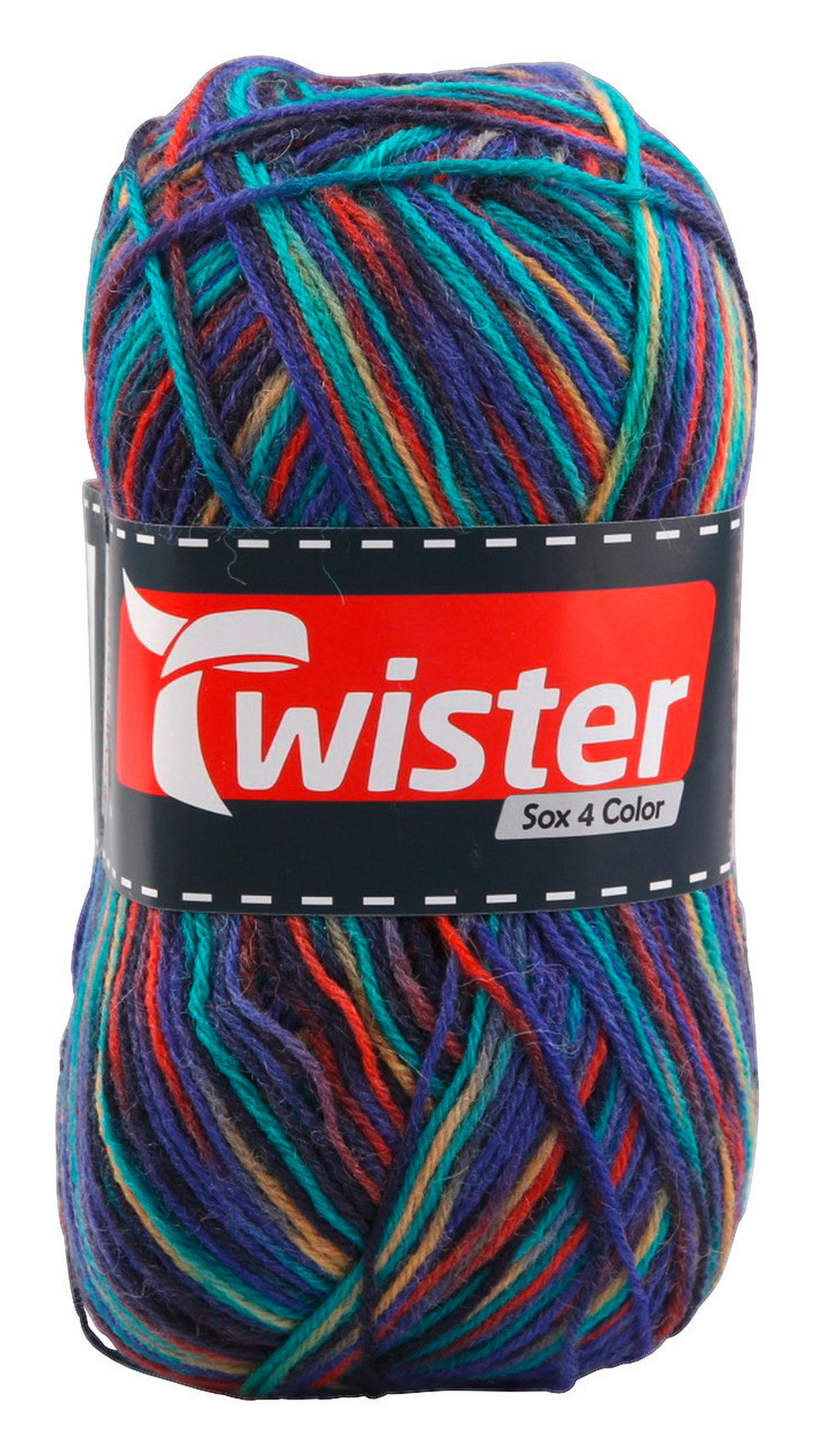 Handstrickgarn Sox marine L: ca. 42000 cm Sox - Multi/marine (42000,00cm) - Twister