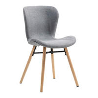 Stuhl Florenz hellgrau Microfaser B/H/T: ca. 47x80x52 cm Florenz - hellgrau (47,00/80,00/52,00cm)