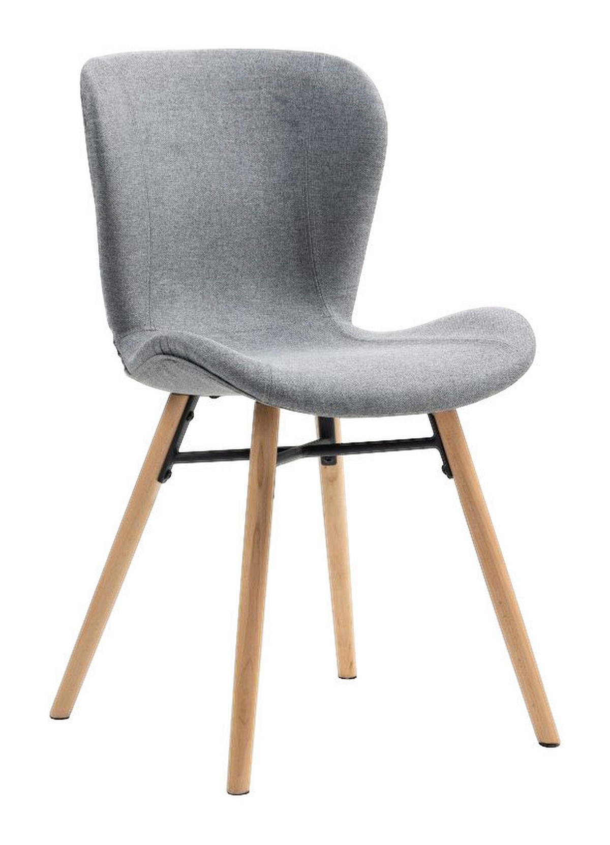 Stuhl Florenz hellgrau Microfaser B/H/T: ca. 47x80x52 cm Florenz - hellgrau (47,00/80,00/52,00cm)