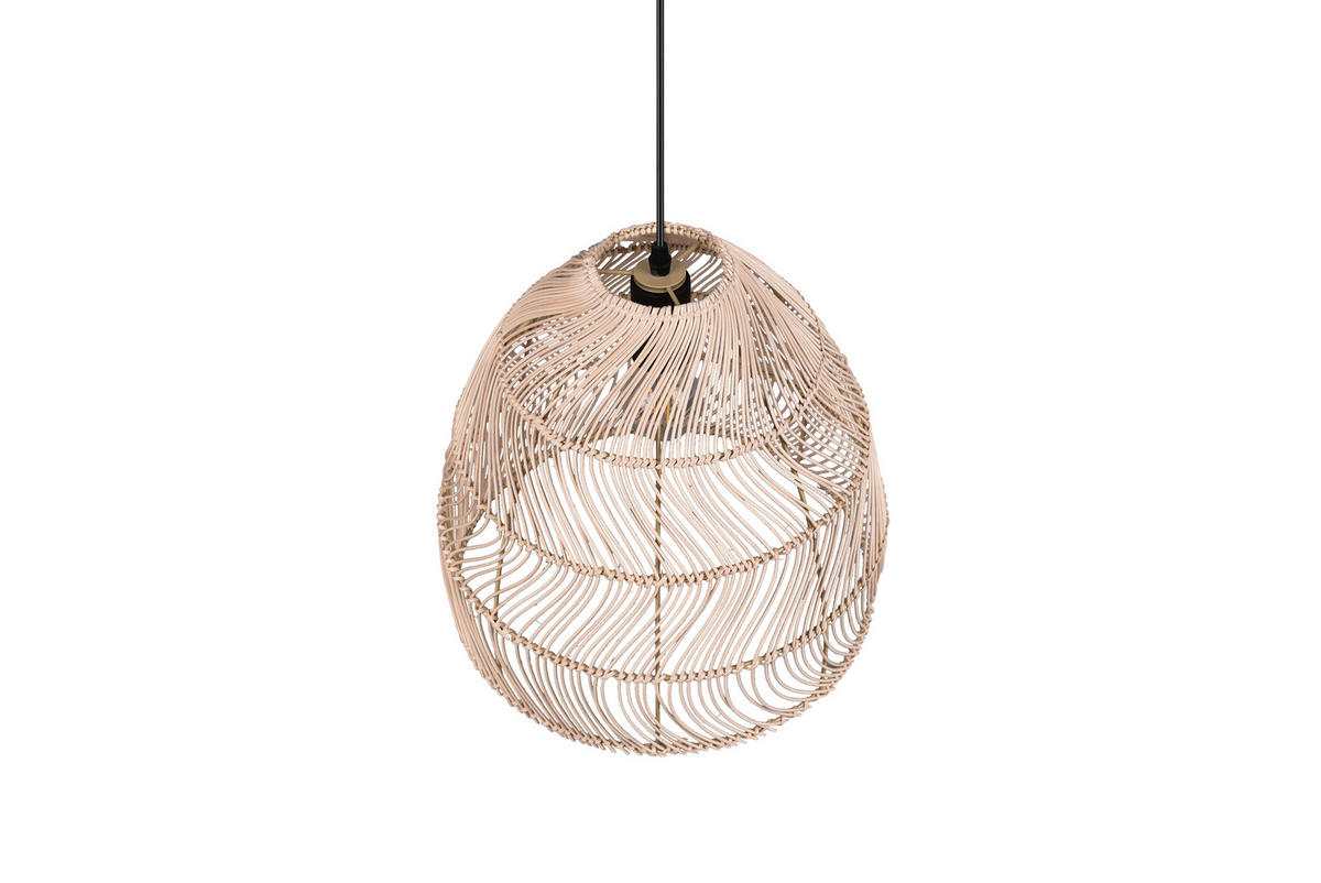 Reality Pendelleuchte R31131036 Rike natur Rattan H/D: ca. 150x35 cm E27 1 Brennstellen Rike - natur (35,00/150,00cm) - Reality