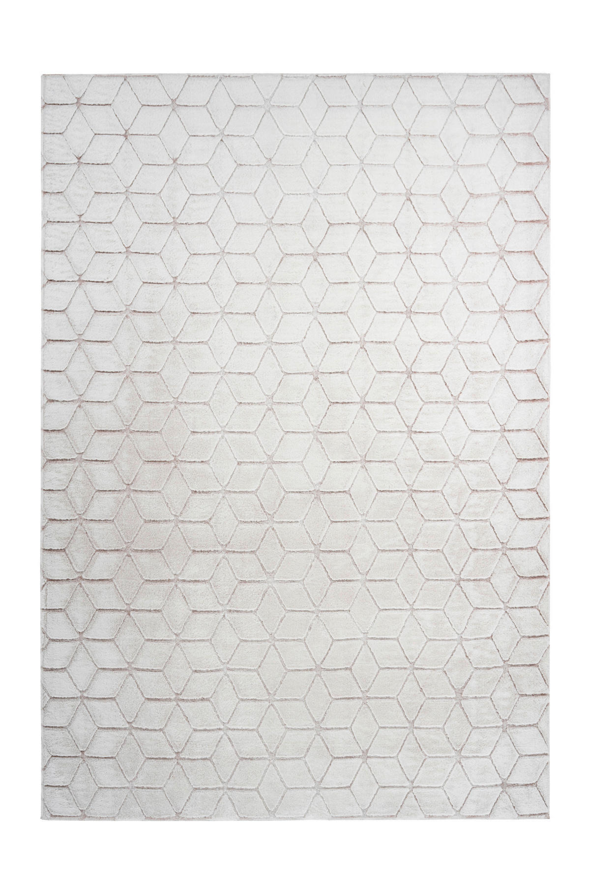 360Living Teppich Vivica rosé B/L: ca. 80x150 cm Vivica - weiß/rosé (80,00/150,00cm) - 360Living