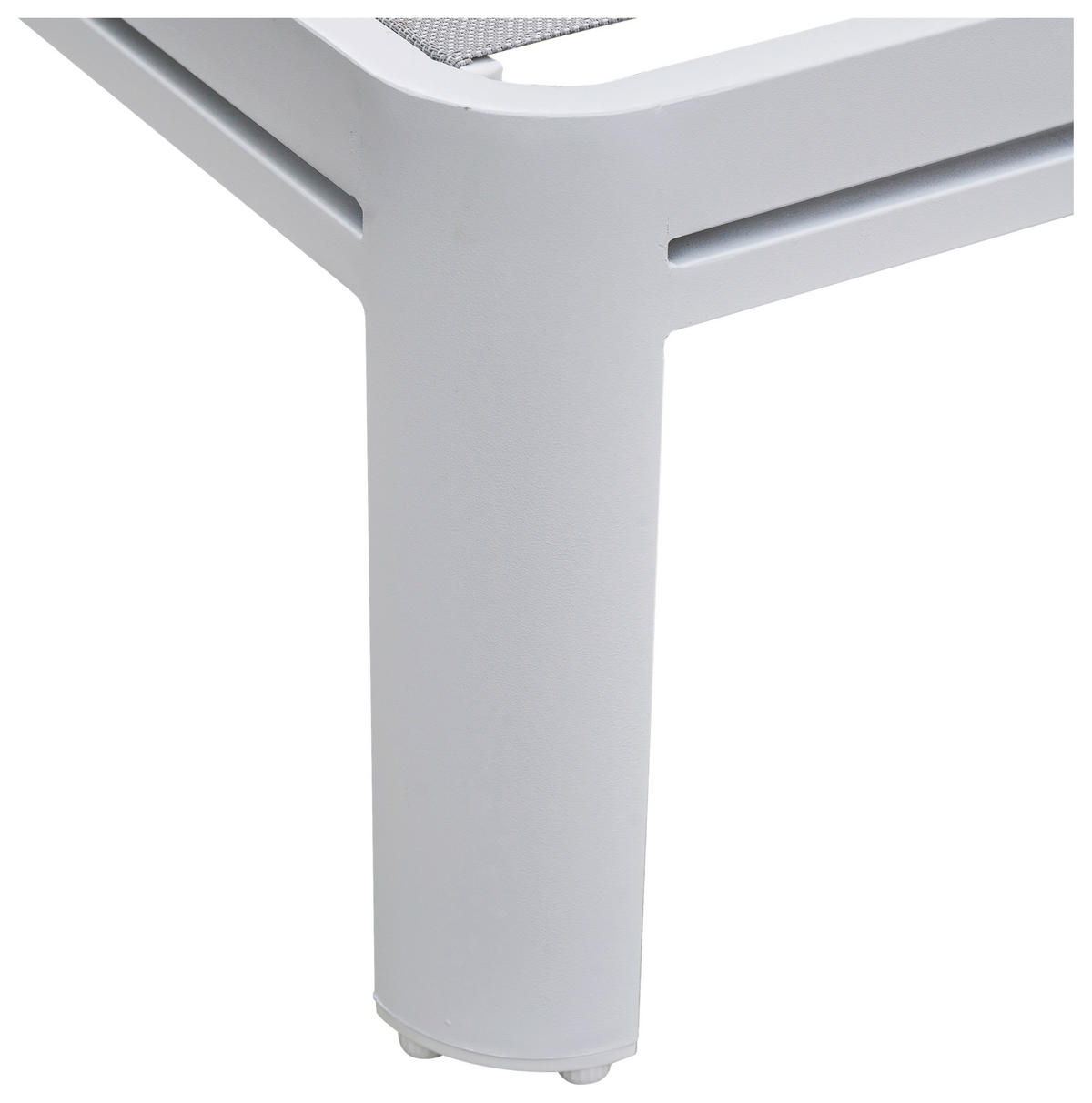 AXI Outdoor Living Gartenliege Kira weiß Metall B/H/L: ca. 89x88x195 cm Kira - braun/weiß (195,00/89,00/88,00cm) - AXI Outdoor Living