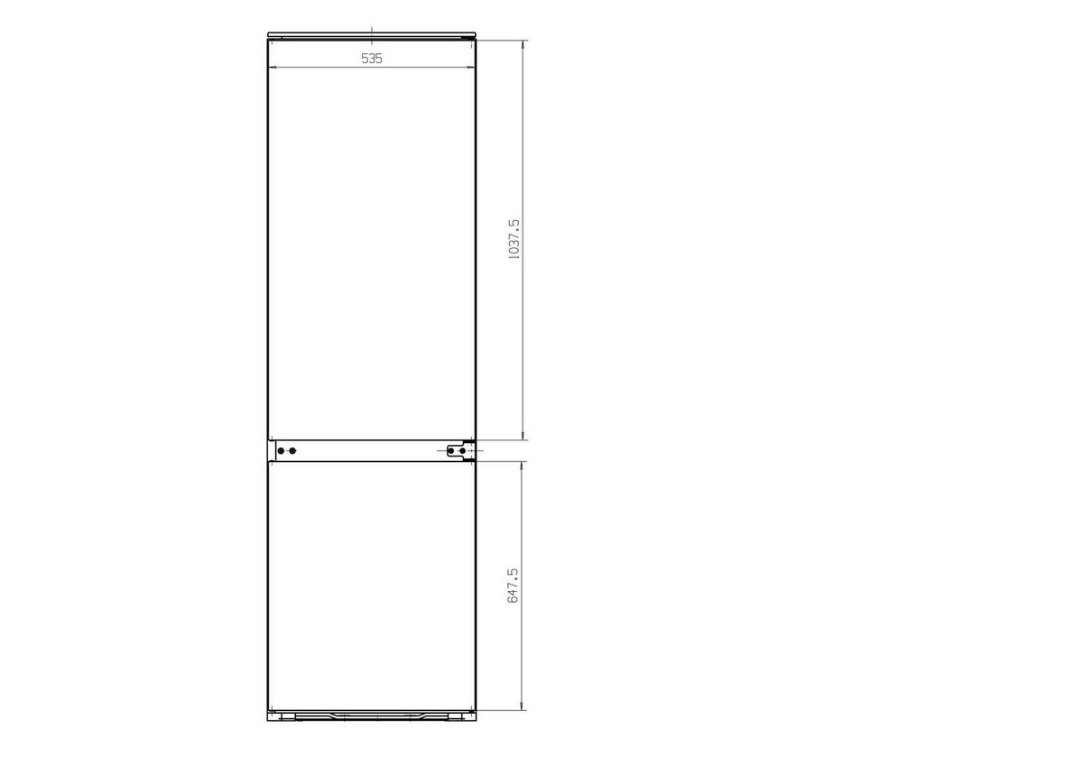 PKM-Möbel Einbaukühl-/Gefrierkombination GK225.4EEBN B/H/T: ca. 54x145x54 cm GK225.4EEBN - (54,00/145,00/54,00cm) - PKM-Möbel