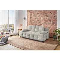 Schlafsofa  hellgrau B/H/T: ca. 207x93x104 cm Phil_Schlafsofa 51073774351943519 - hellgrau/schwarz (207,00/93,00/104,00cm)