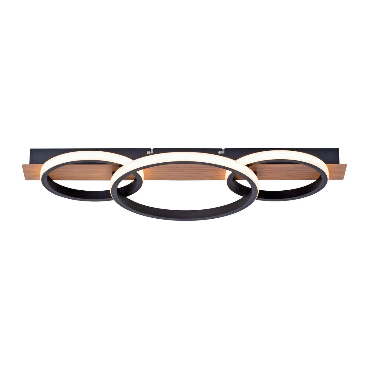 Just Light LED-Deckenleuchte TROOPER 15616-78 natur weiß schwarz Metall Kunststoff B/H/T: ca. 30x8x68 cm 1 Brennstellen TROOPER - weiß/natur (30,00/8,00/68,00cm) - Just Light