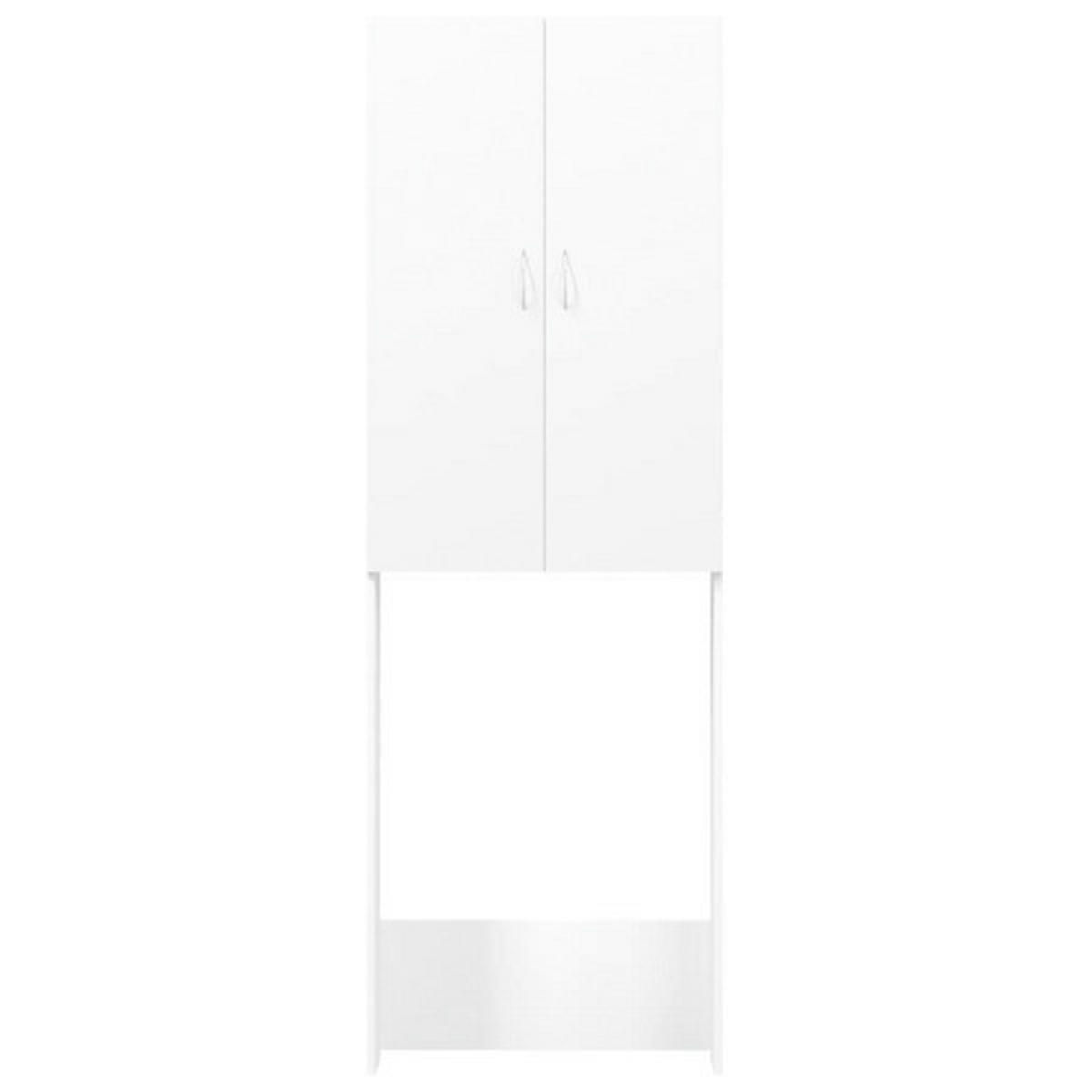 VidaXL Waschmaschinenschrank weiß B/H/T: ca. 64x190x25,5 cm Waschmaschinenschrank - weiß (64,00/190,00/25,50cm) - VidaXL