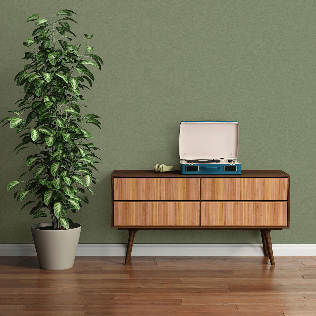 A.S.Creation Vliestapete grün B/H/D: ca. 53x1005x8,6 cm Vliestapete - grün (8,60/1005,00cm) - A.S.Creation