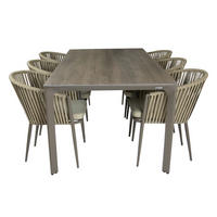 AXI Outdoor Living Gartensitzgruppe Resi taupe Metall B/H/L: ca. 100x79x200 cm Resi - taupe (200,00/100,00/79,00cm) - AXI Outdoor Living
