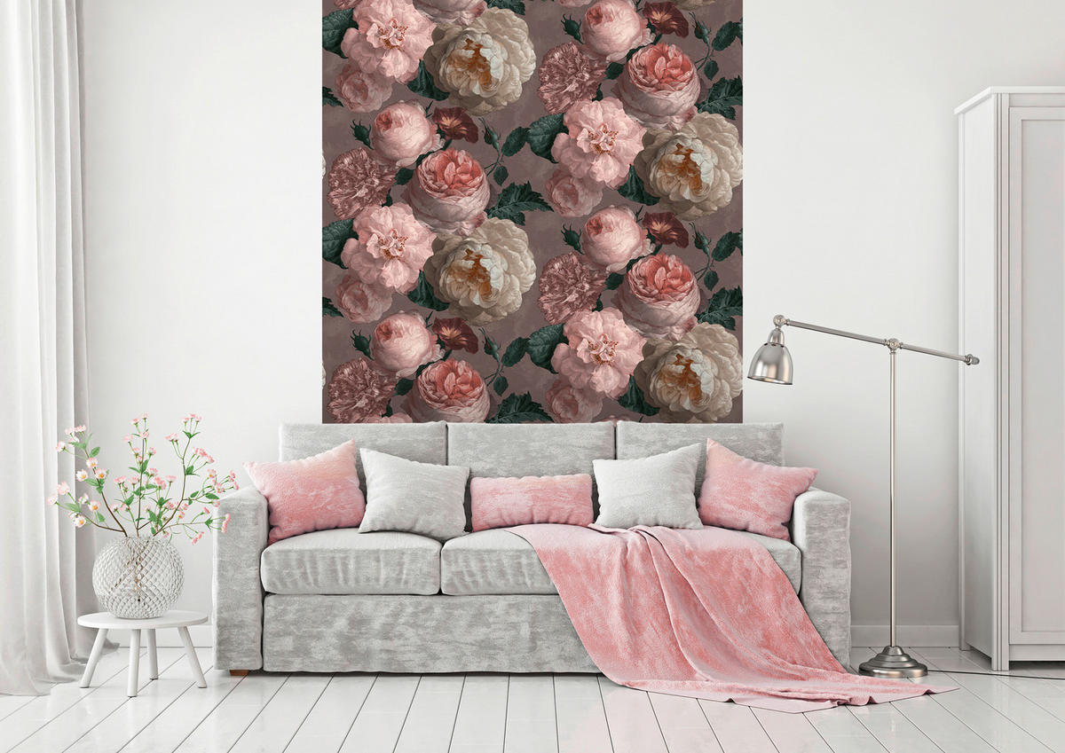 UGEPA Papiertapete grau rosa B/L: ca. 53x1005 cm Papiertapete_A815-49 - rosa/grau (53,00/1005,00cm) - UGEPA